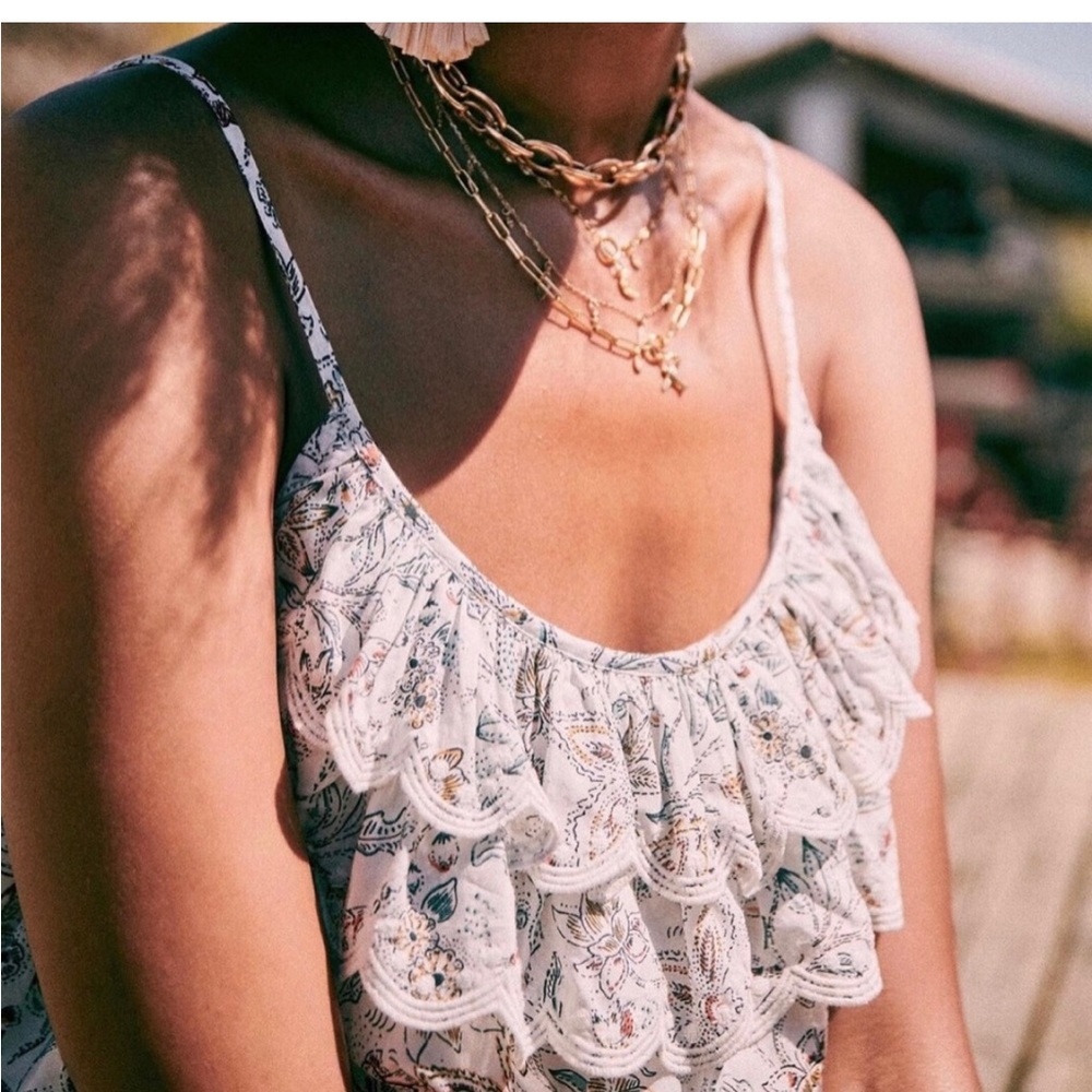 SEZANE BILLIE TOP : BOTANIC GARDEN SIZE : US 4